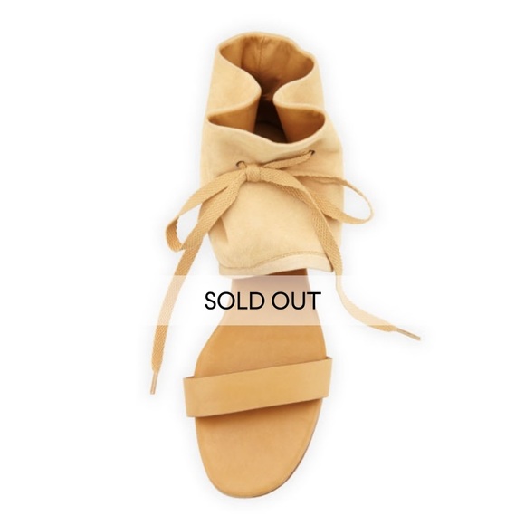 See by Chloe Nude Suede Ankle Cuff Sandal - Picture 5 of 11